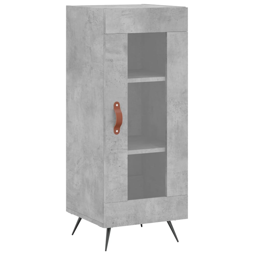 Buffet haut Gris béton 34,5x34x180 cm Bois d'ingénierie - XIOS