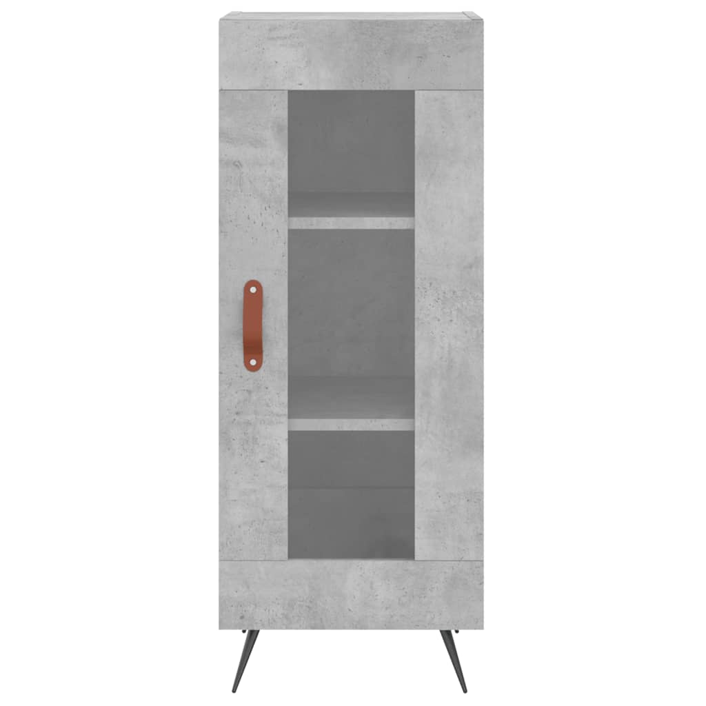 Buffet haut Gris béton 34,5x34x180 cm Bois d'ingénierie - XIOS