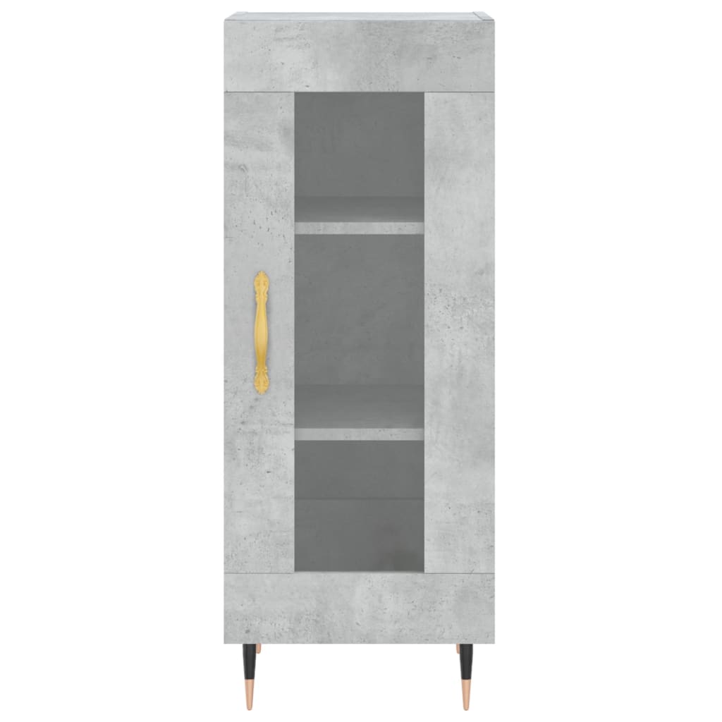 Buffet haut Gris béton 34,5x34x180 cm Bois d'ingénierie - XIOS