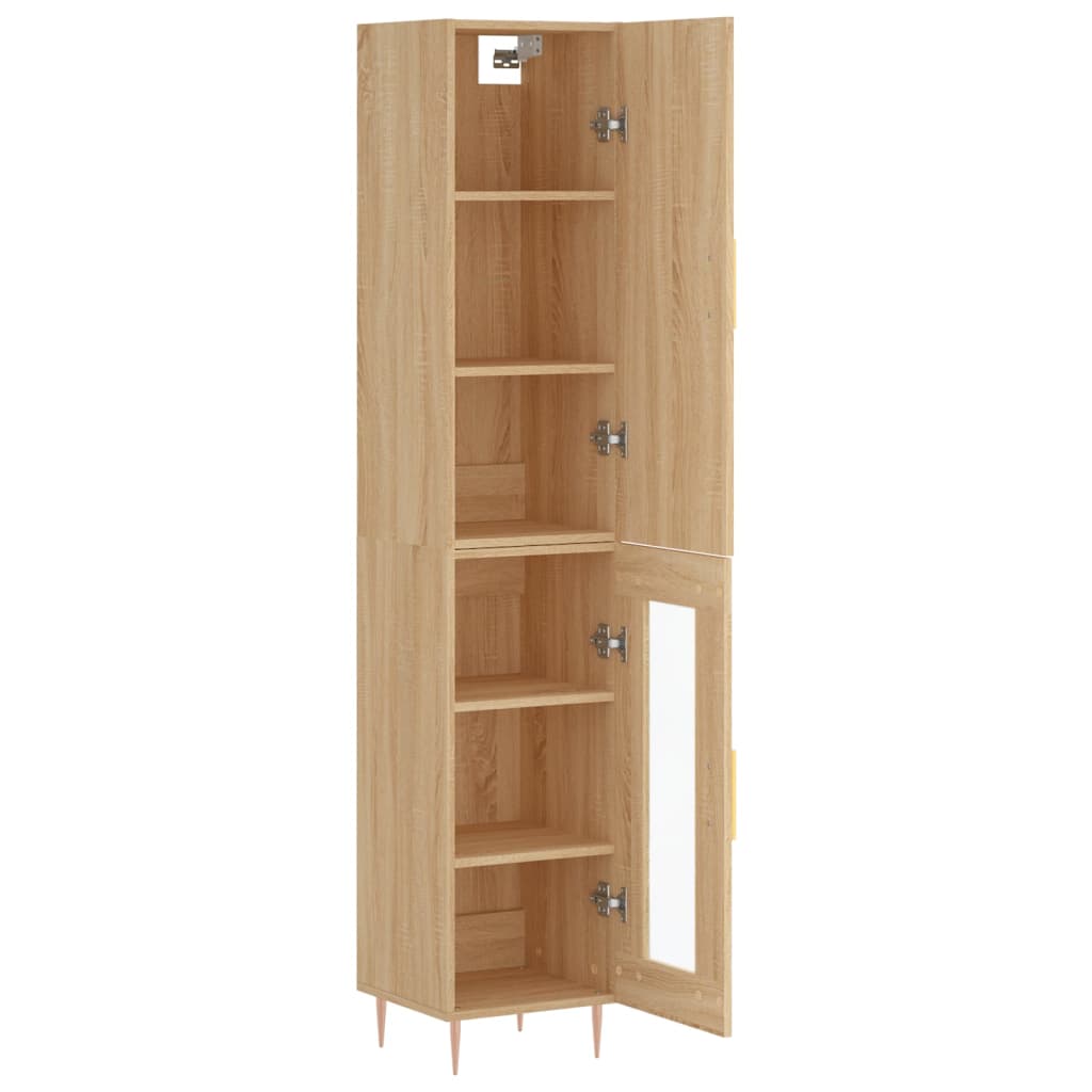 Buffet haut Chêne sonoma 34,5x34x180 cm Bois d'ingénierie - XIOS