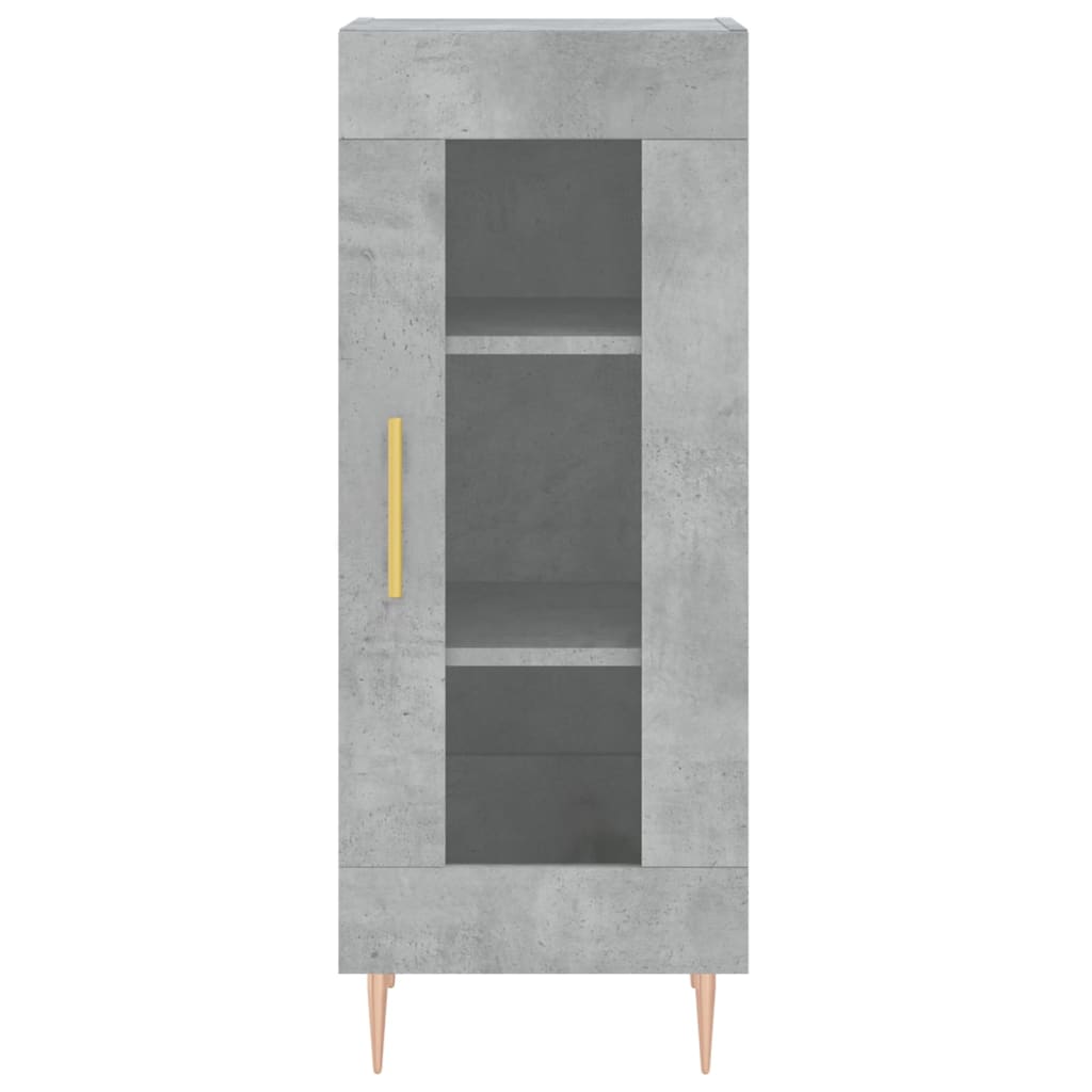 Buffet haut Gris béton 34,5x34x180 cm Bois d'ingénierie - XIOS