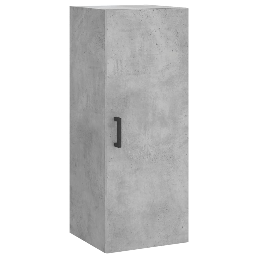 Buffet haut Gris béton 34,5x34x180 cm Bois d'ingénierie - XIOS