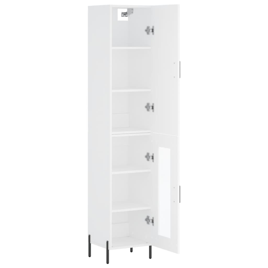 Buffet haut Blanc 34,5x34x180 cm Bois d'ingénierie - XIOS