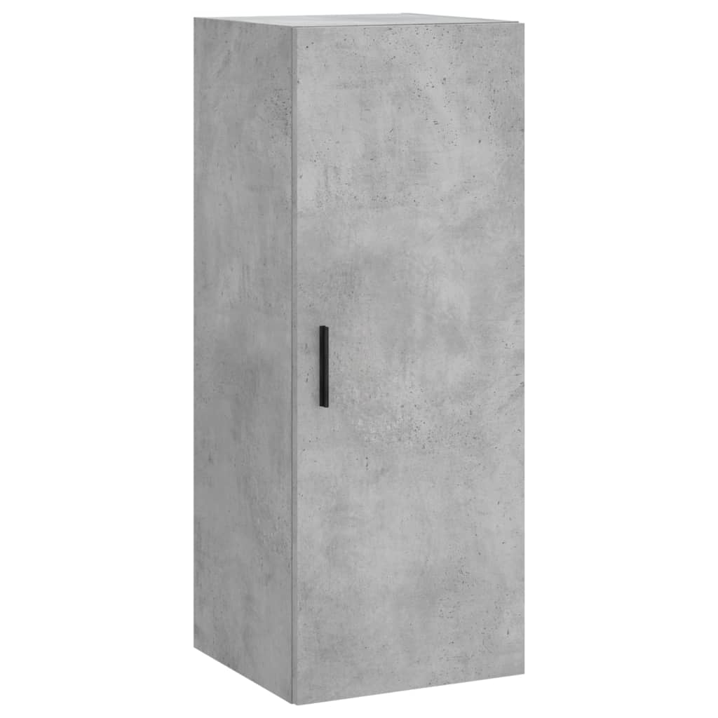 Buffet haut Gris béton 34,5x34x180 cm Bois d'ingénierie - XIOS