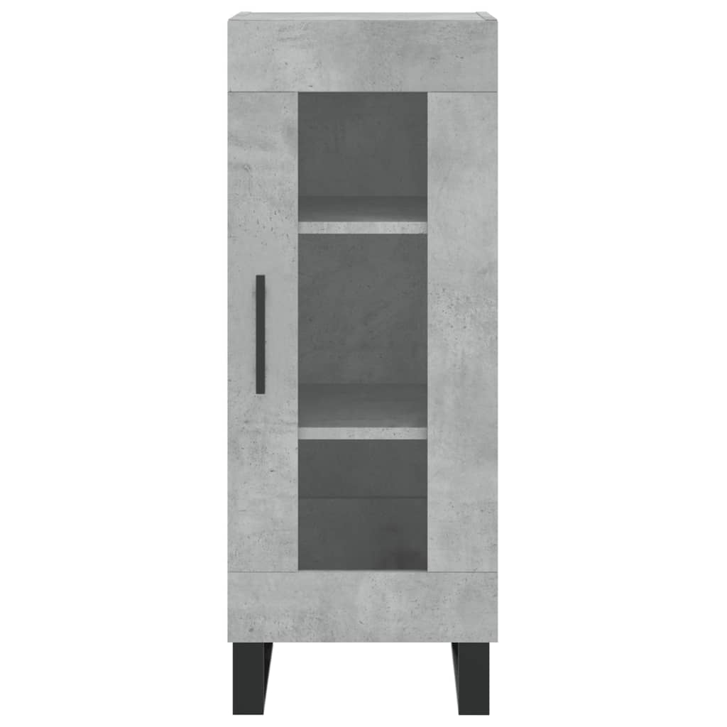 Buffet haut Gris béton 34,5x34x180 cm Bois d'ingénierie - XIOS