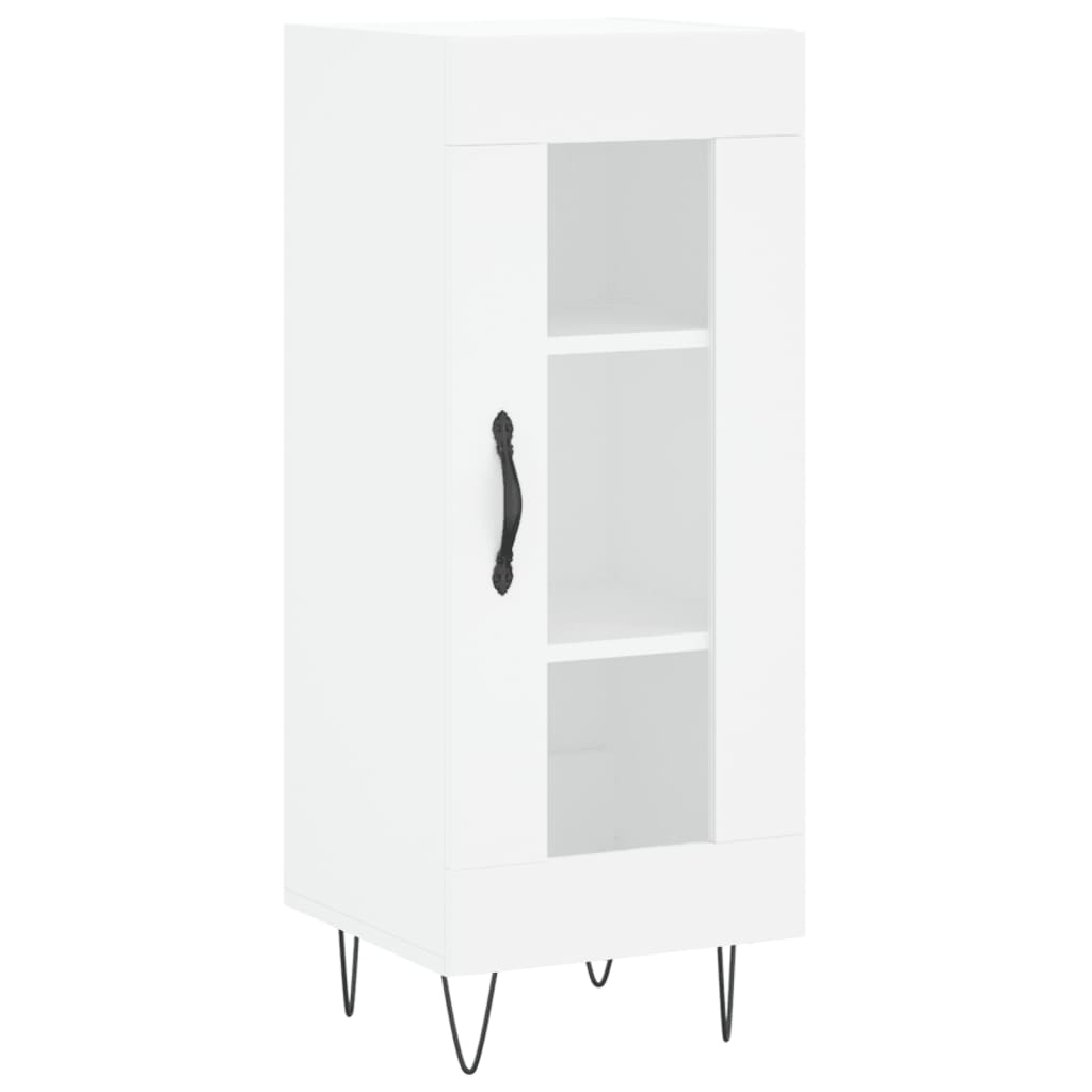 Buffet haut Blanc 34,5x34x180 cm Bois d'ingénierie - XIOS