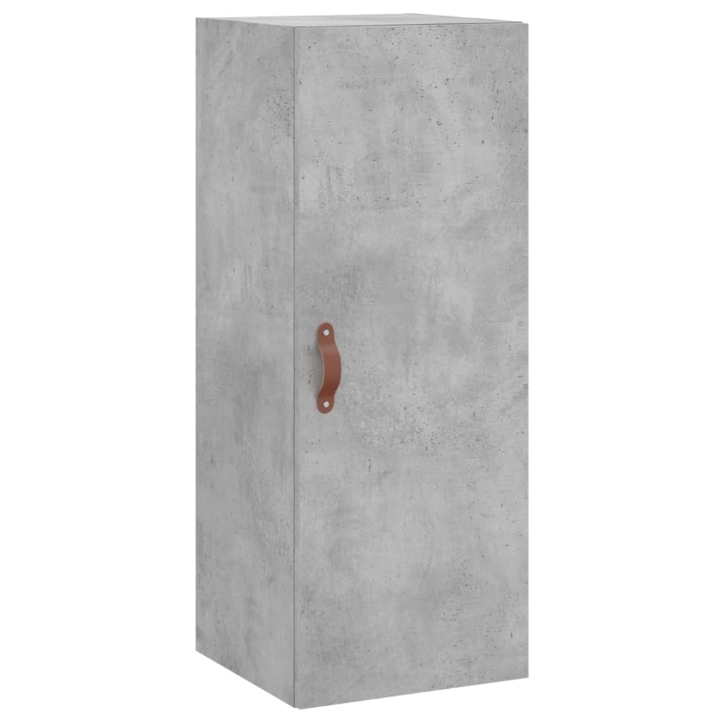 Buffet haut Gris béton 34,5x34x180 cm Bois d'ingénierie - XIOS