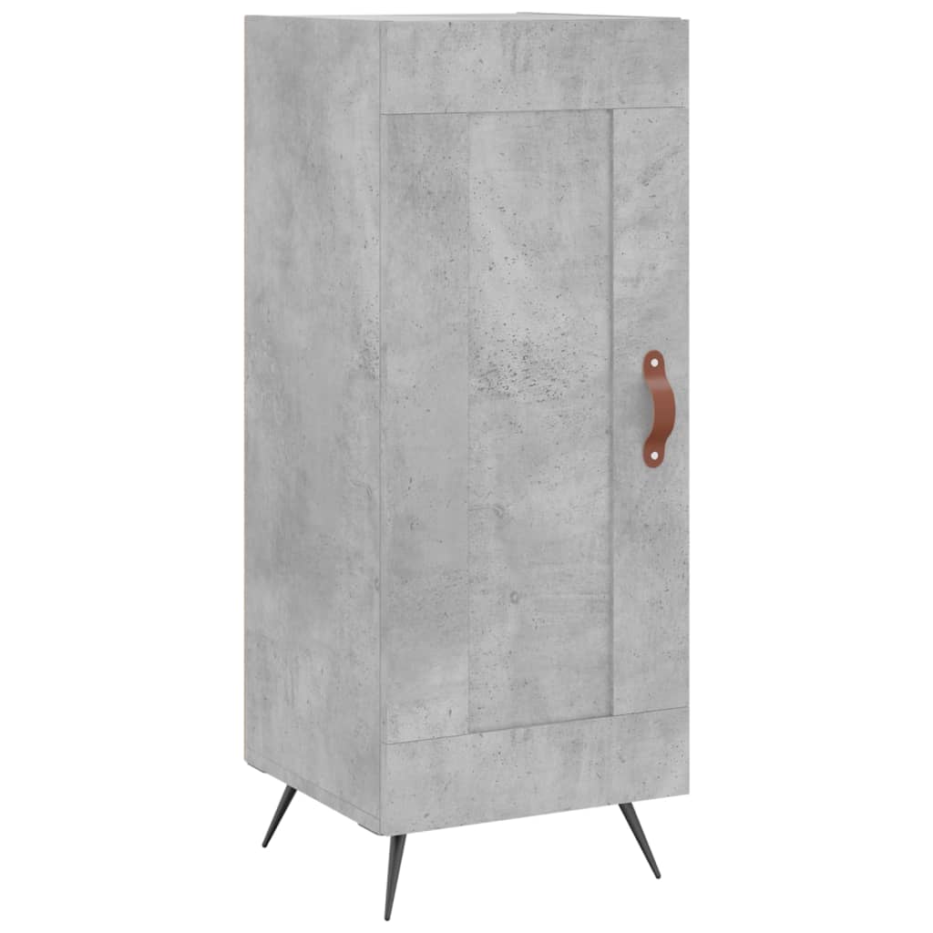 Buffet haut Gris béton 34,5x34x180 cm Bois d'ingénierie - XIOS