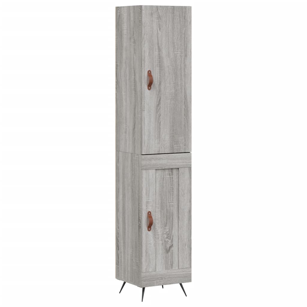 Buffet haut Sonoma gris 34,5x34x180 cm Bois d'ingénierie - XIOS