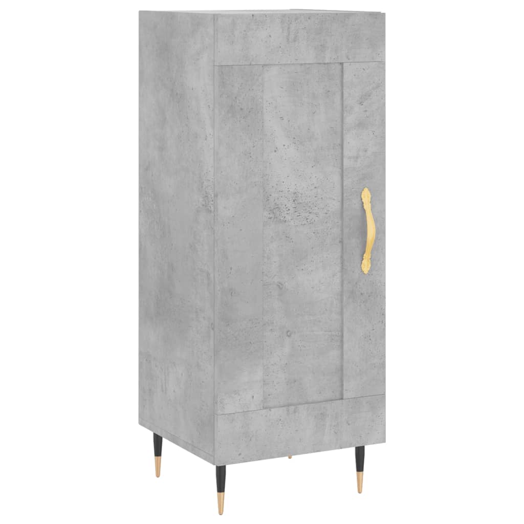 Buffet haut Gris béton 34,5x34x180 cm Bois d'ingénierie - XIOS