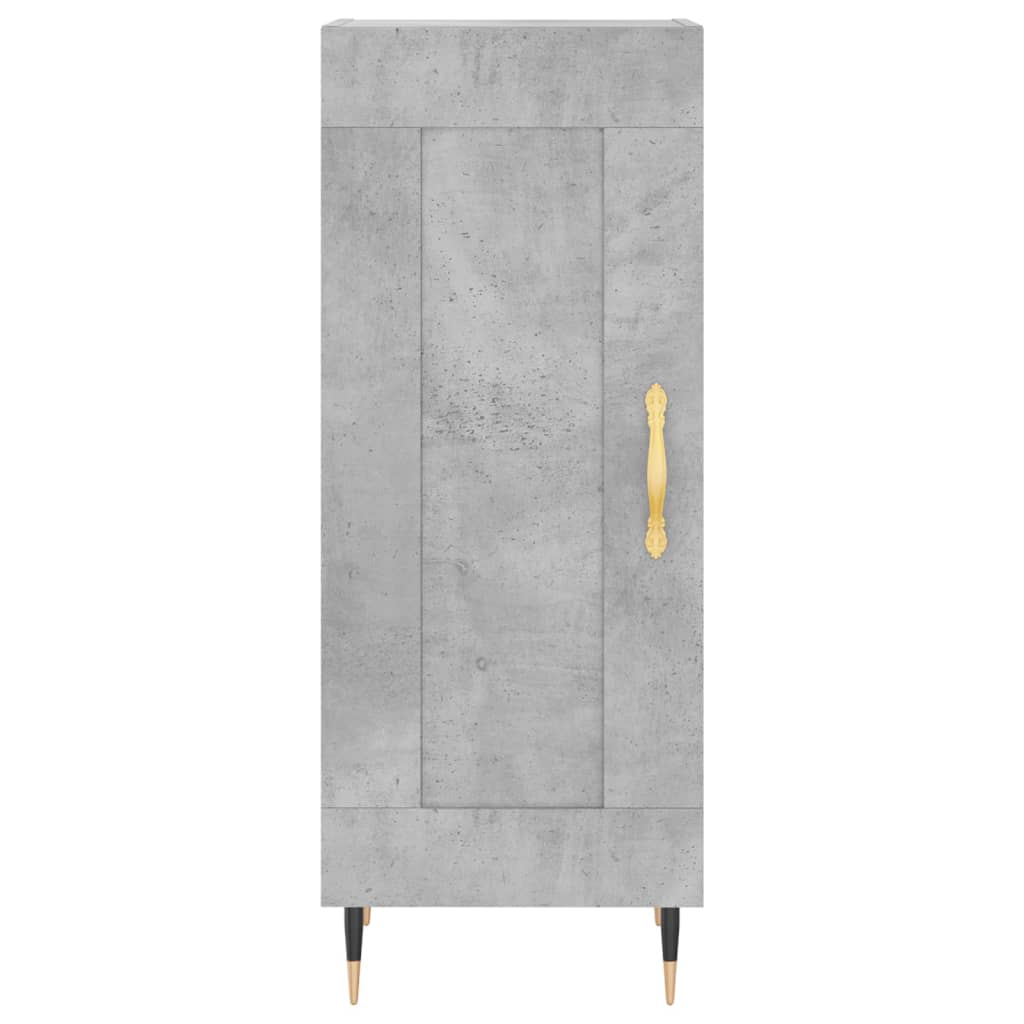 Buffet haut Gris béton 34,5x34x180 cm Bois d'ingénierie - XIOS