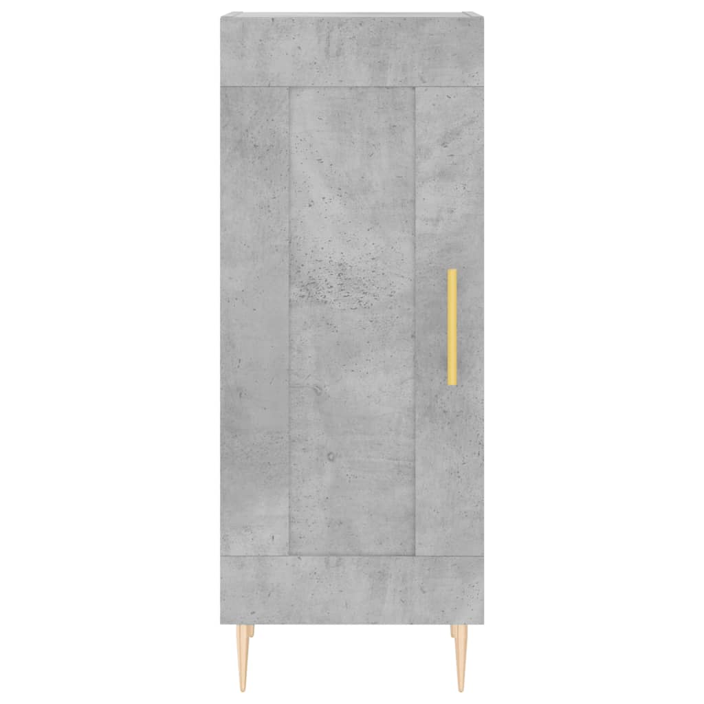 Buffet haut Gris béton 34,5x34x180 cm Bois d'ingénierie - XIOS