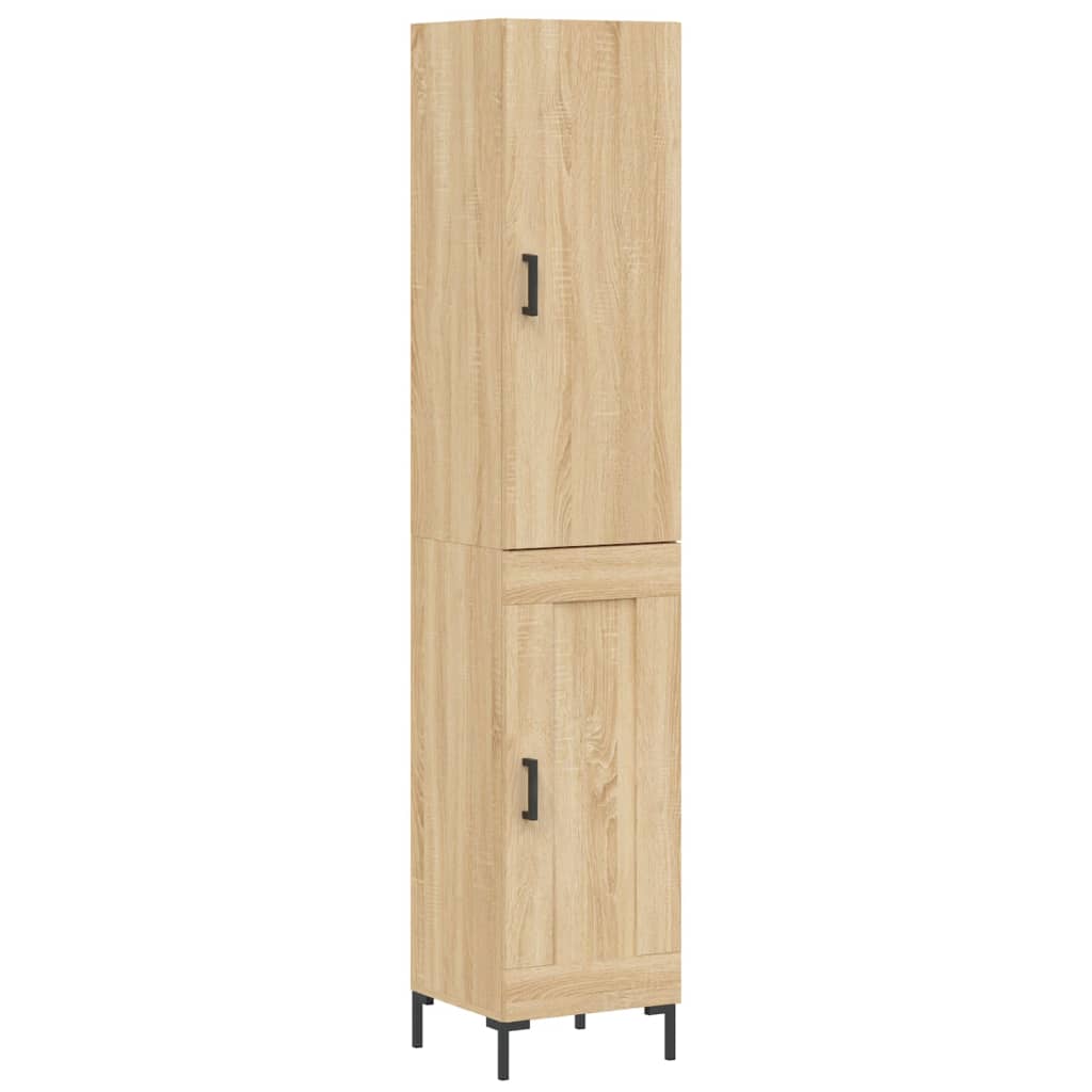 Buffet haut Chêne sonoma 34,5x34x180 cm Bois d'ingénierie - XIOS