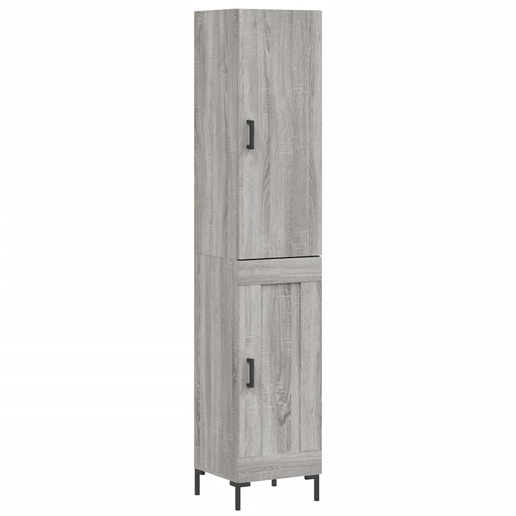 Buffet haut Sonoma gris 34,5x34x180 cm Bois d'ingénierie - XIOS