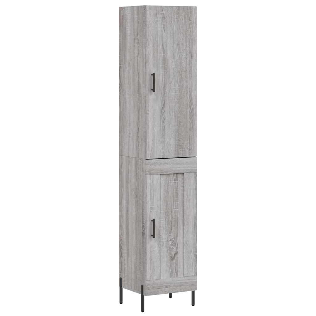 Buffet haut Sonoma gris 34,5x34x180 cm Bois d'ingénierie - XIOS