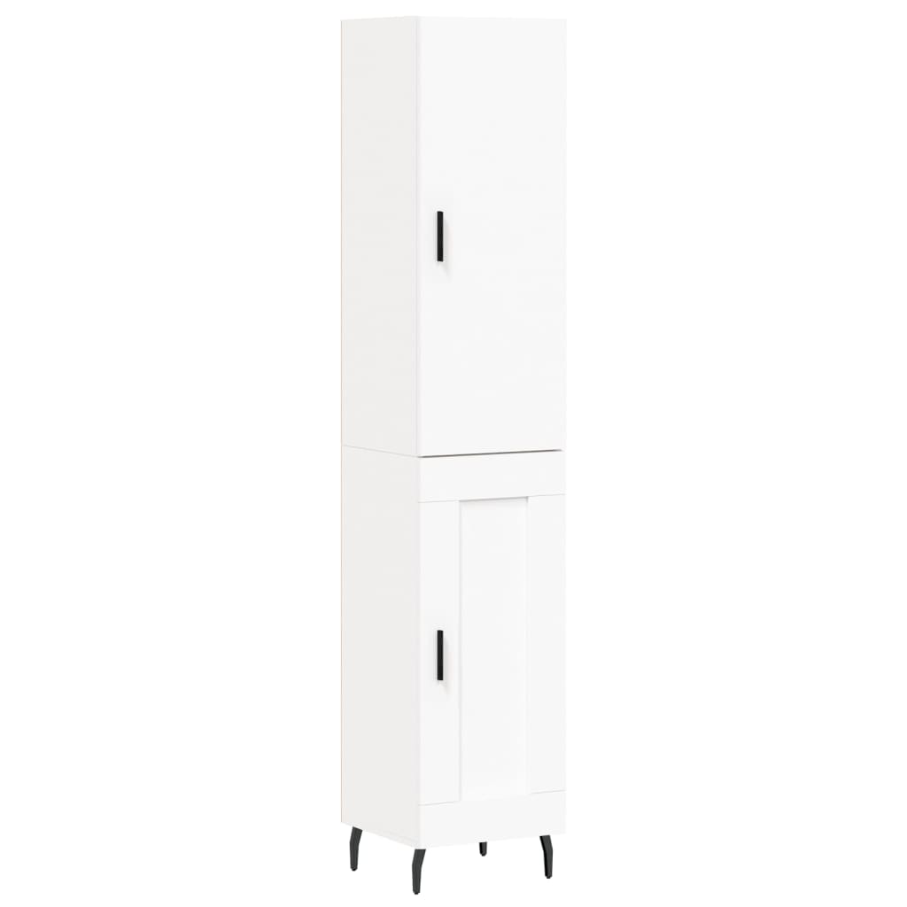 Buffet haut Blanc 34,5x34x180 cm Bois d'ingénierie - XIOS