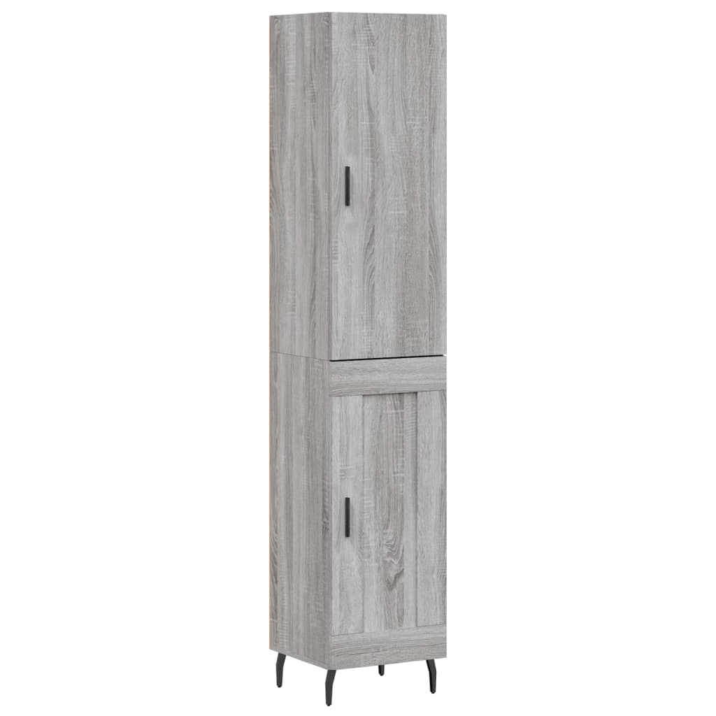 Buffet haut Sonoma gris 34,5x34x180 cm Bois d'ingénierie - XIOS