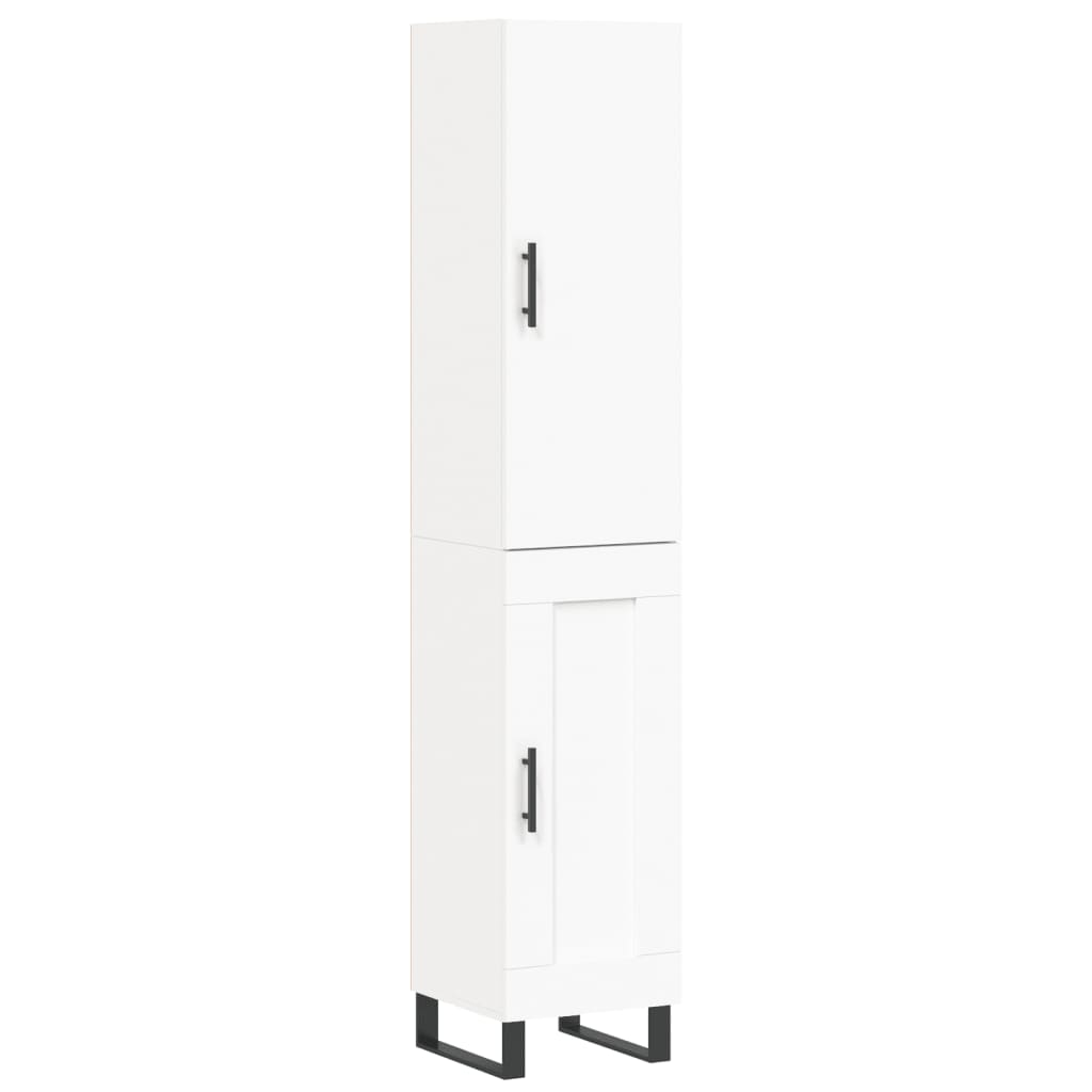 Buffet haut Blanc 34,5x34x180 cm Bois d'ingénierie - XIOS