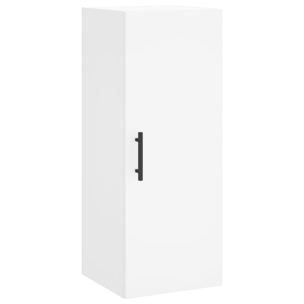 Buffet haut Blanc 34,5x34x180 cm Bois d'ingénierie - XIOS