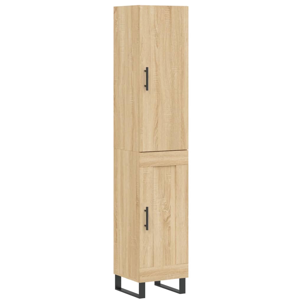 Buffet haut Chêne sonoma 34,5x34x180 cm Bois d'ingénierie - XIOS