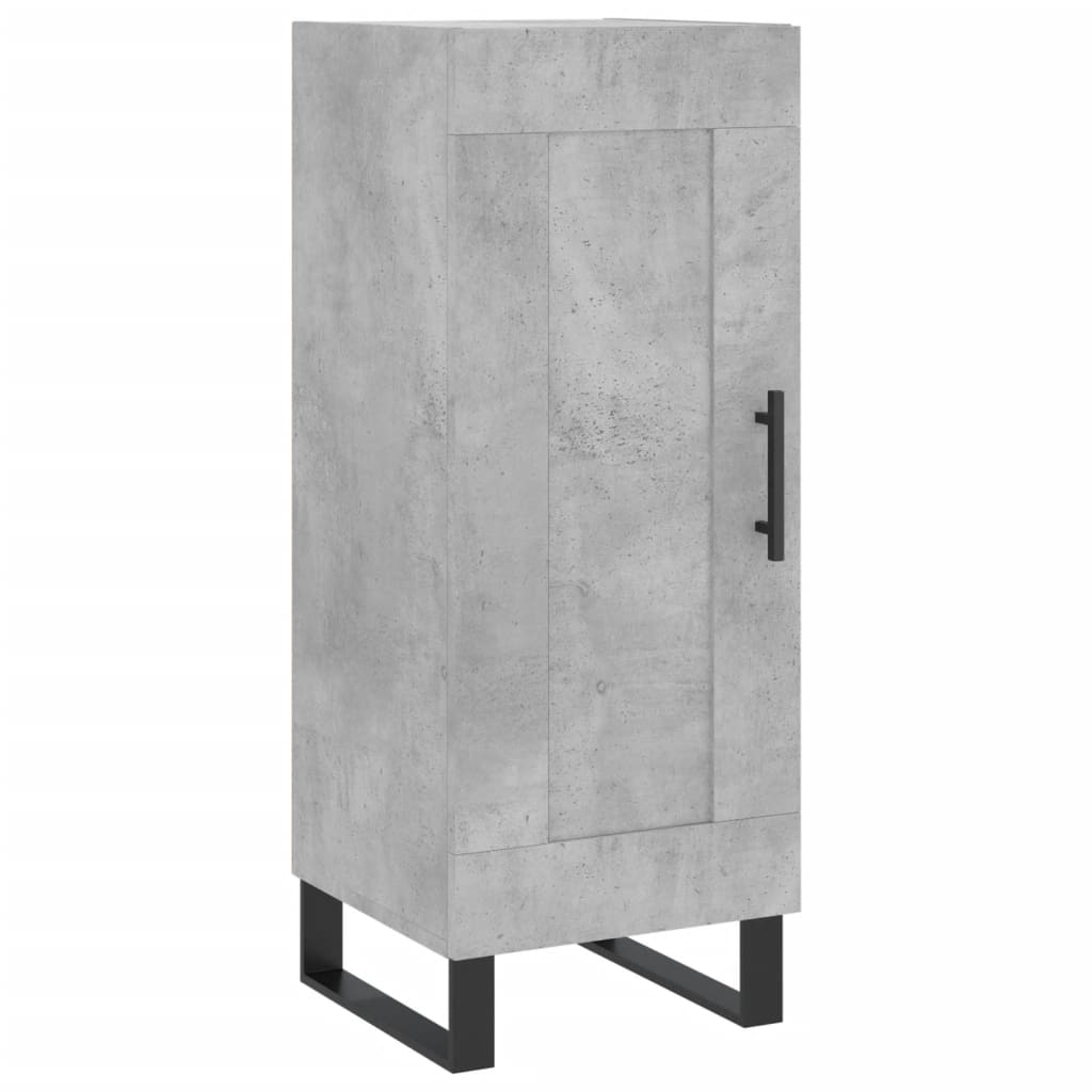 Buffet haut Gris béton 34,5x34x180 cm Bois d'ingénierie - XIOS