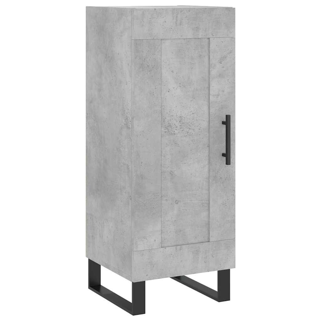 Buffet haut Gris béton 34,5x34x180 cm Bois d'ingénierie - XIOS