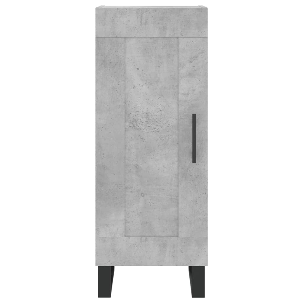 Buffet haut Gris béton 34,5x34x180 cm Bois d'ingénierie - XIOS