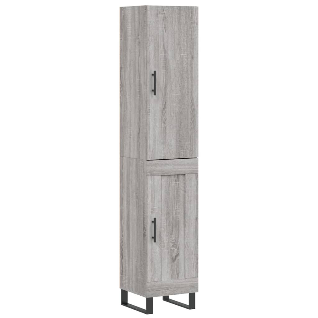 Buffet haut Sonoma gris 34,5x34x180 cm Bois d'ingénierie - XIOS