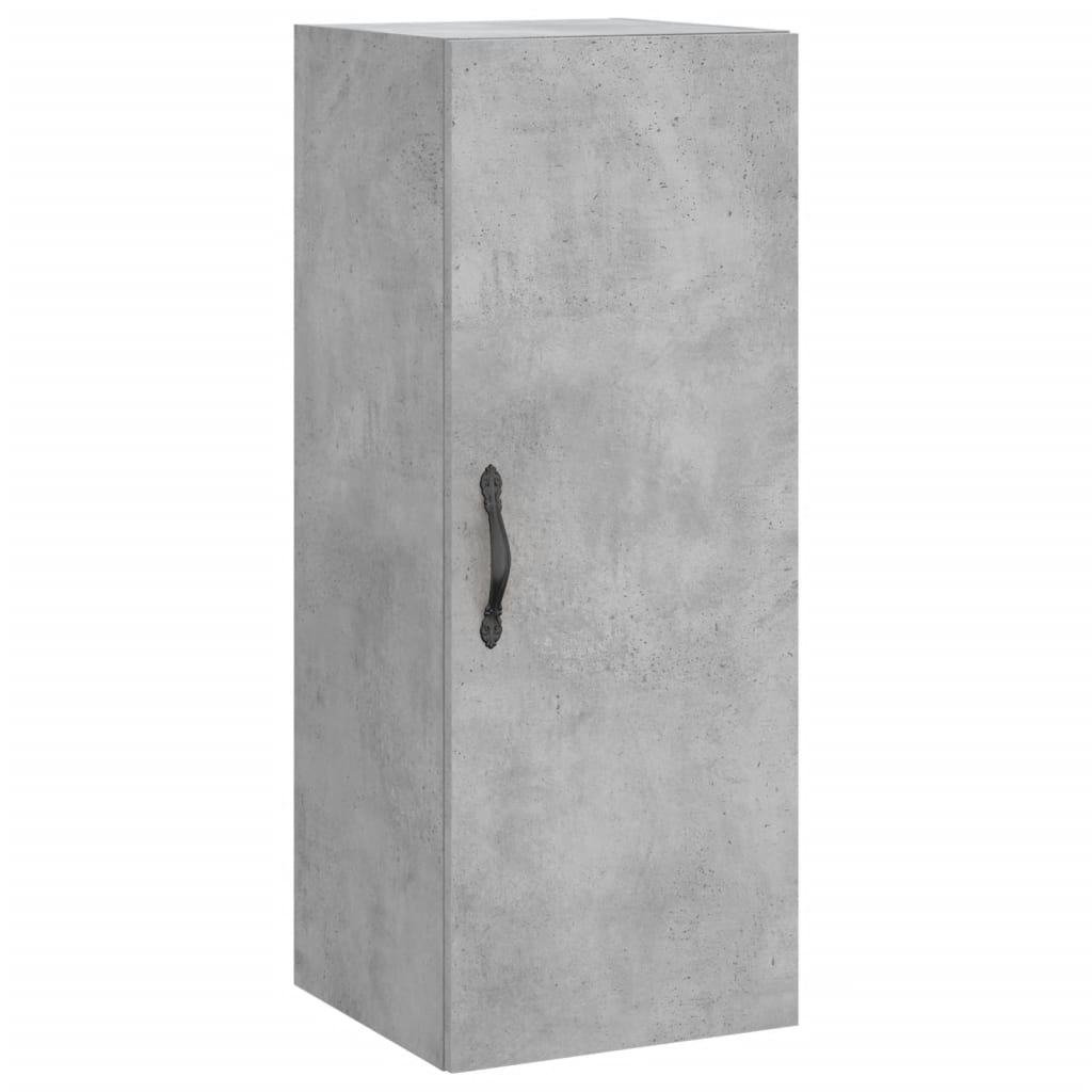 Buffet haut Gris béton 34,5x34x180 cm Bois d'ingénierie - XIOS