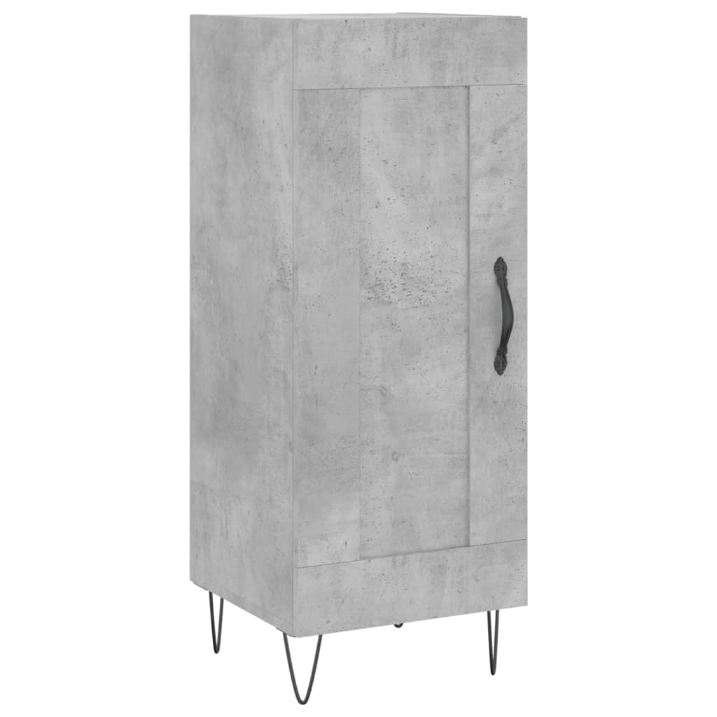 Buffet haut Gris béton 34,5x34x180 cm Bois d'ingénierie - XIOS