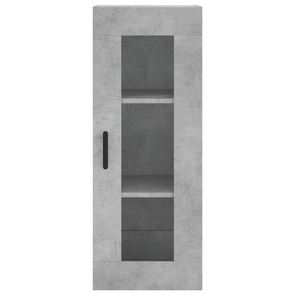 Buffet haut Gris béton 34,5x34x180 cm Bois d'ingénierie - XIOS