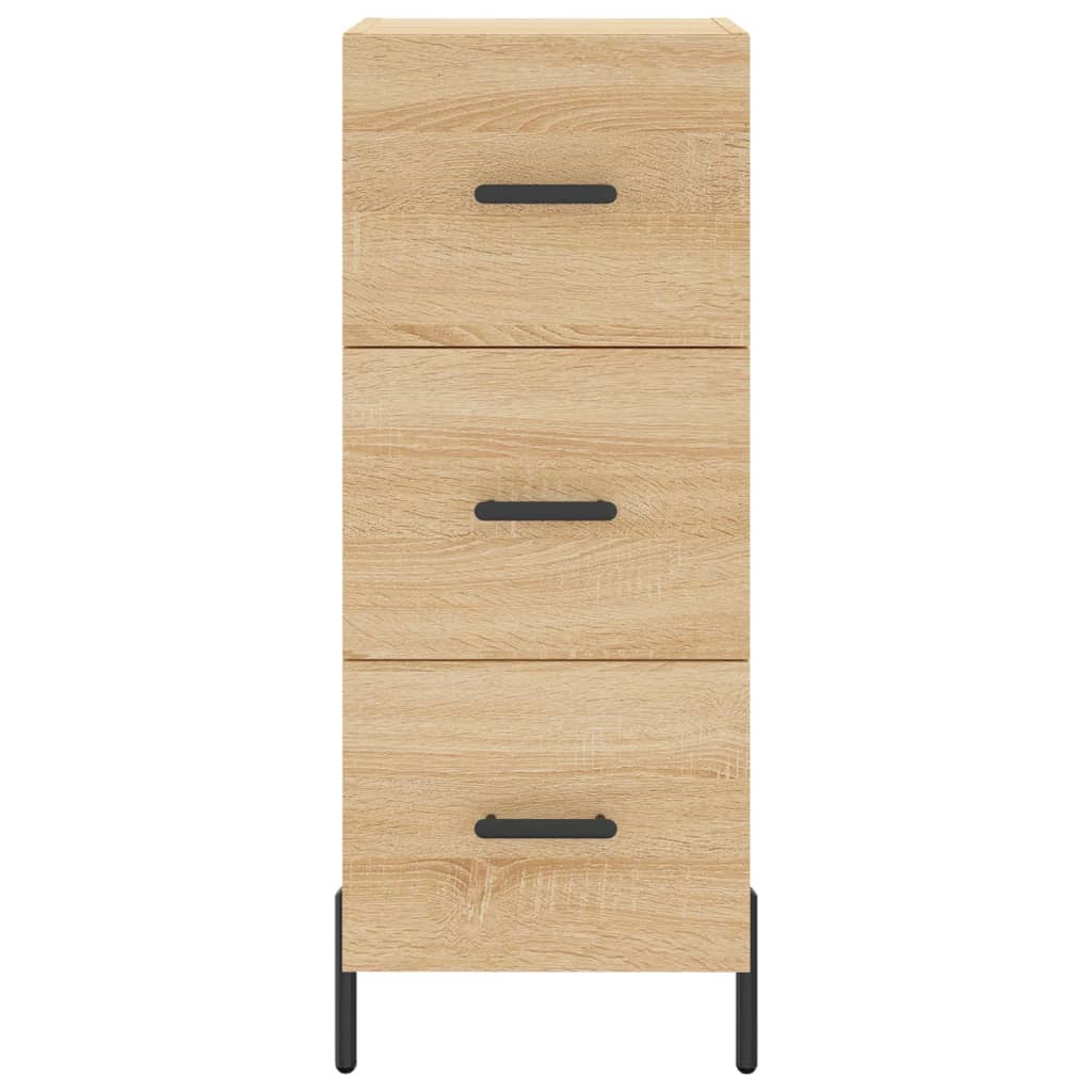 Buffet haut Chêne sonoma 34,5x34x180 cm Bois d'ingénierie - XIOS