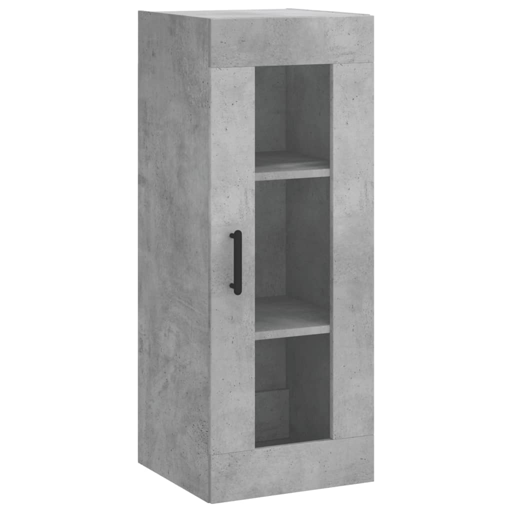 Buffet haut Gris béton 34,5x34x180 cm Bois d'ingénierie - XIOS