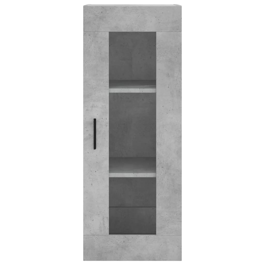 Buffet haut Gris béton 34,5x34x180 cm Bois d'ingénierie - XIOS