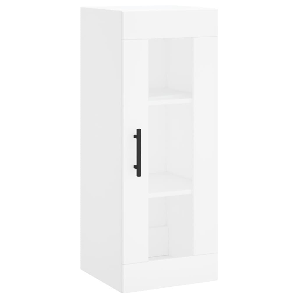 Buffet haut Blanc 34,5x34x180 cm Bois d'ingénierie - XIOS