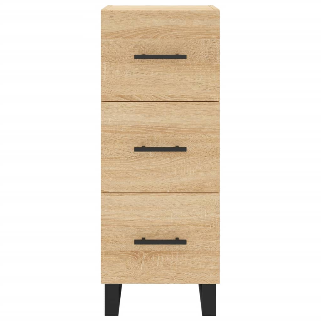 Buffet haut Chêne sonoma 34,5x34x180 cm Bois d'ingénierie - XIOS
