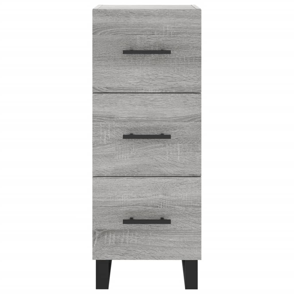 Buffet haut Sonoma gris 34,5x34x180 cm Bois d'ingénierie - XIOS