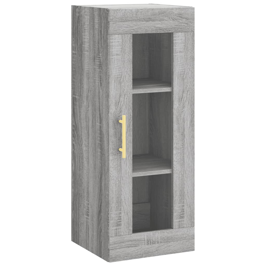 Buffet haut Sonoma gris 34,5x34x180 cm Bois d'ingénierie - XIOS