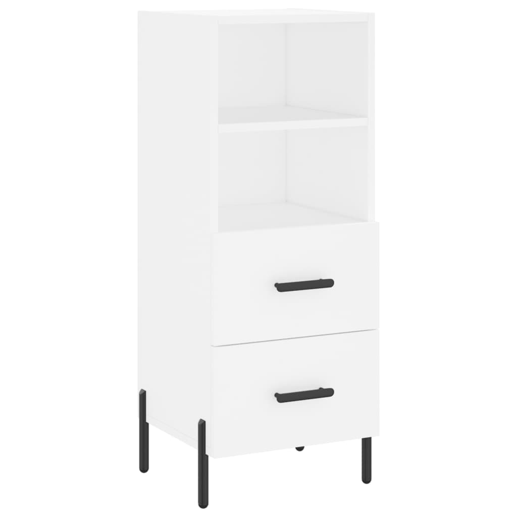 Buffet haut Blanc 34,5x34x180 cm Bois d'ingénierie - XIOS