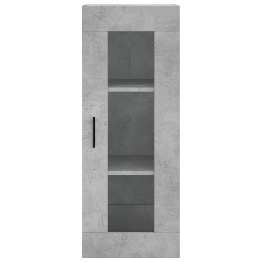 Buffet haut Gris béton 34,5x34x180 cm Bois d'ingénierie - XIOS