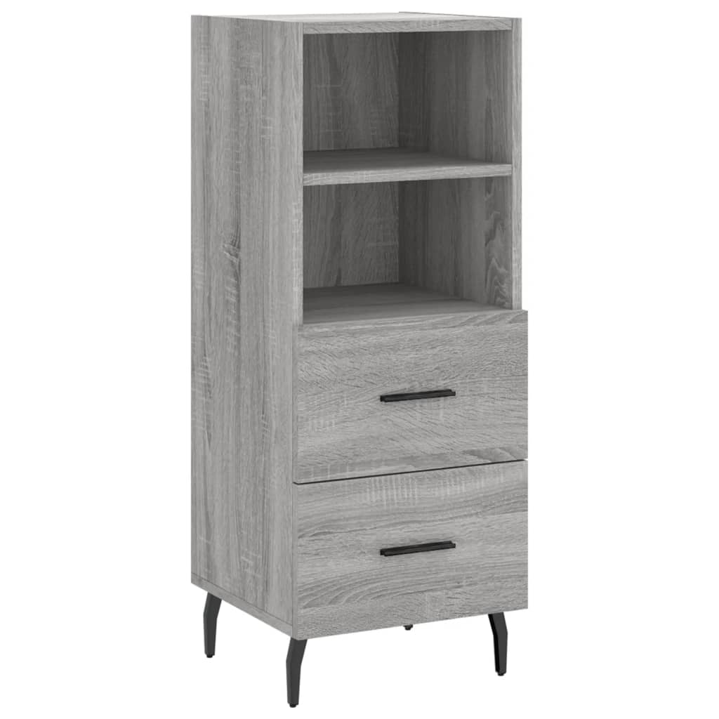 Buffet haut Sonoma gris 34,5x34x180 cm Bois d'ingénierie - XIOS