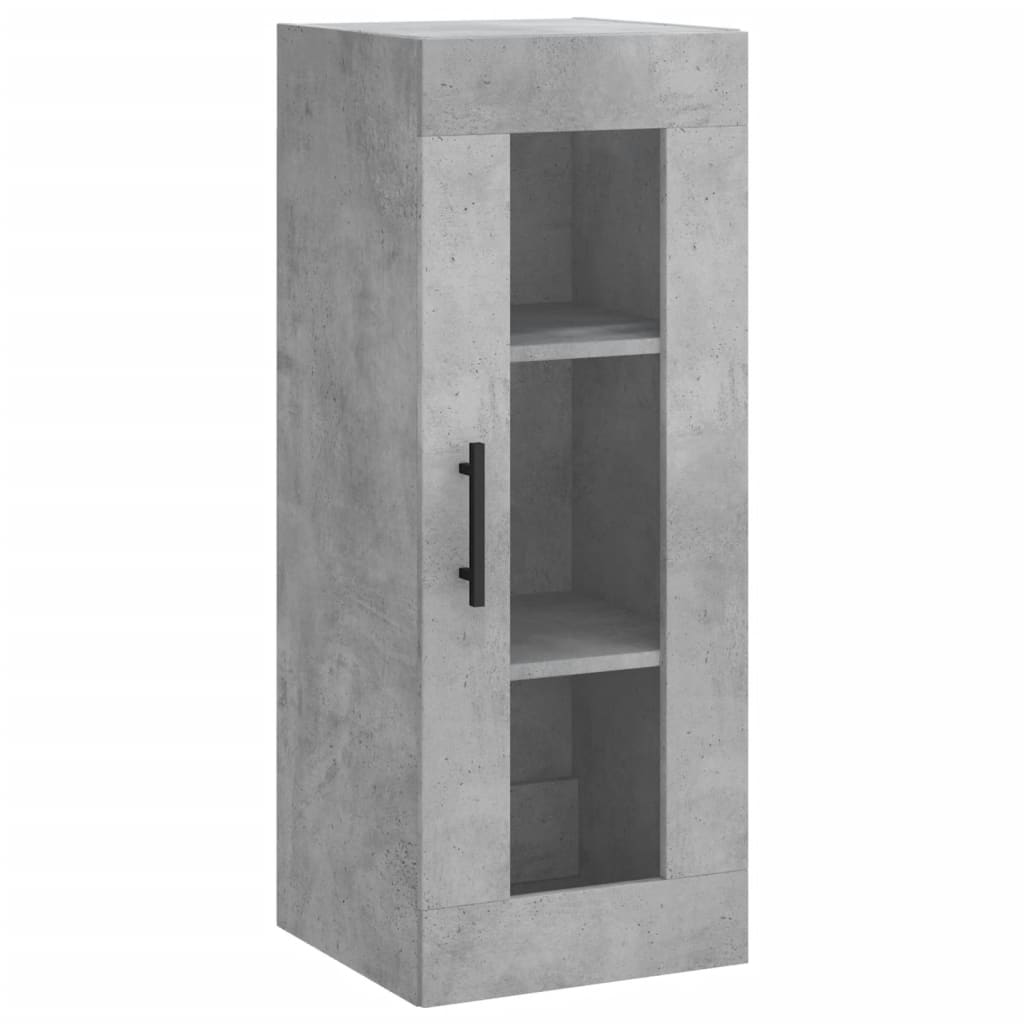 Buffet haut Gris béton 34,5x34x180 cm Bois d'ingénierie - XIOS