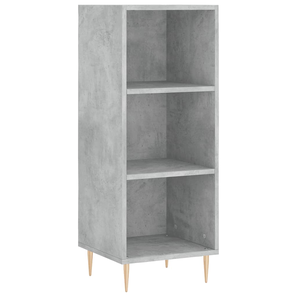 Buffet haut Gris béton 34,5x34x180 cm Bois d'ingénierie - XIOS