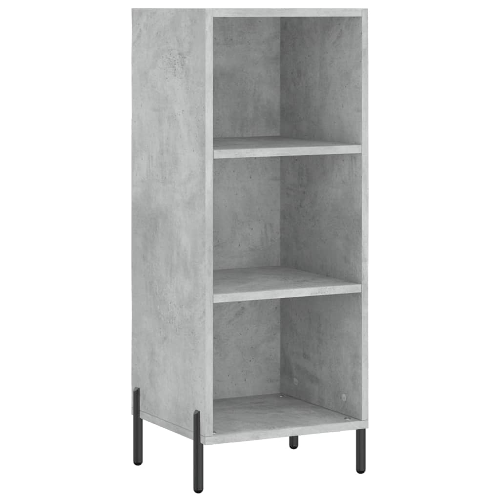 Buffet haut Gris béton 34,5x34x180 cm Bois d'ingénierie - XIOS