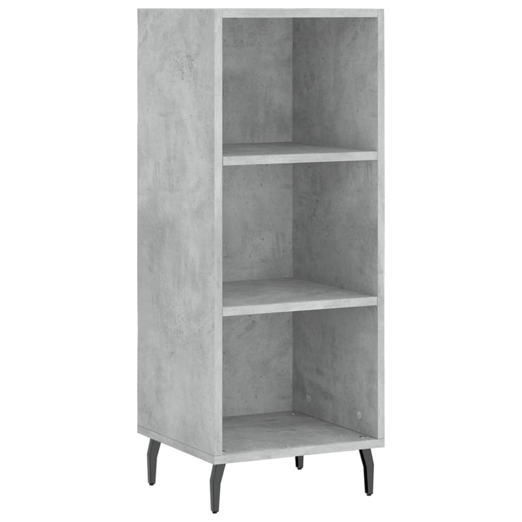 Buffet haut Gris béton 34,5x34x180 cm Bois d'ingénierie - XIOS