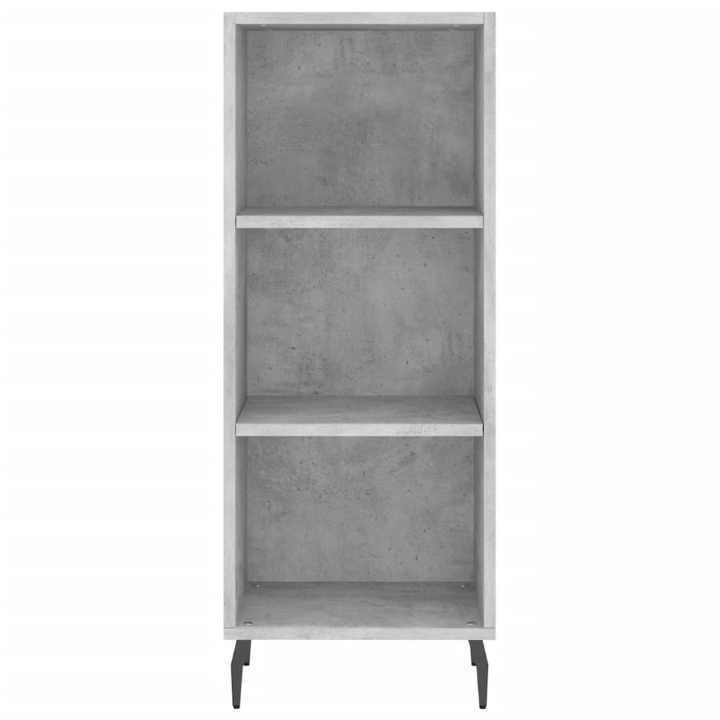 Buffet haut Gris béton 34,5x34x180 cm Bois d'ingénierie - XIOS