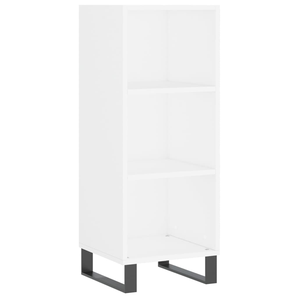 Buffet haut Blanc 34,5x34x180 cm Bois d'ingénierie - XIOS