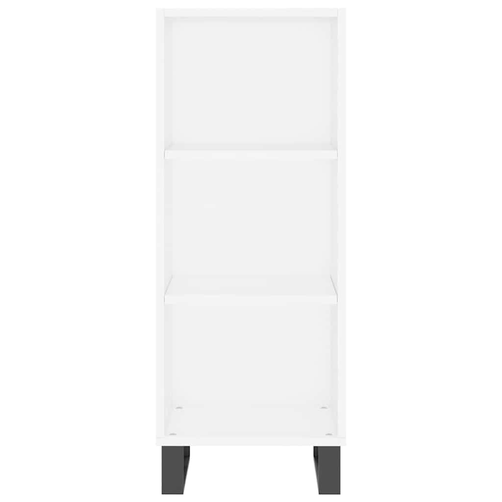 Buffet haut Blanc 34,5x34x180 cm Bois d'ingénierie - XIOS