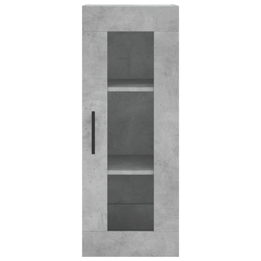 Buffet haut Gris béton 34,5x34x180 cm Bois d'ingénierie - XIOS