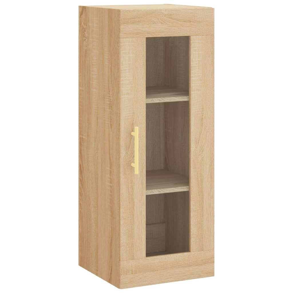Buffet haut Chêne sonoma 34,5x34x180 cm Bois d'ingénierie - XIOS